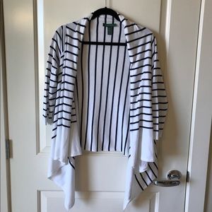 Ralph Lauren 3/4 sleeve cotton flowy cardigan