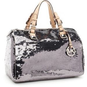 Michael Kors Top Handle Sequin | Medium Grayson