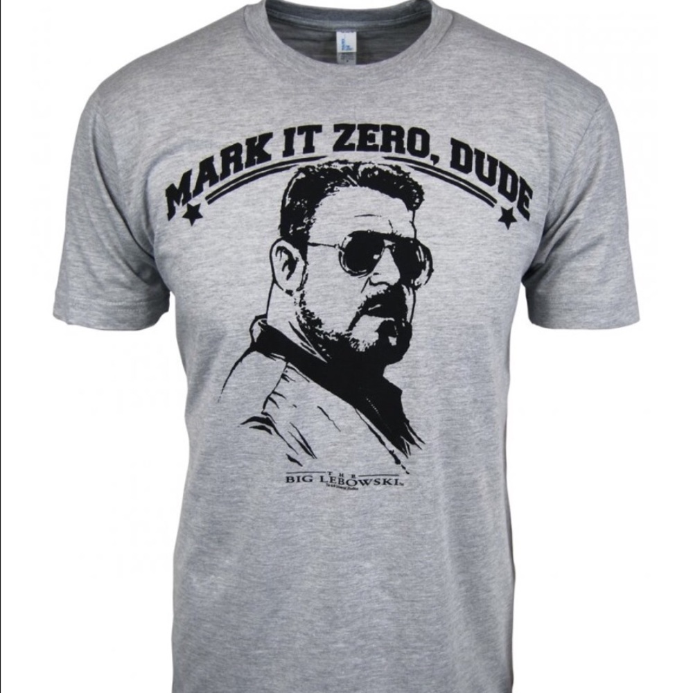 The big Lebowski mark it zero dude T shirt