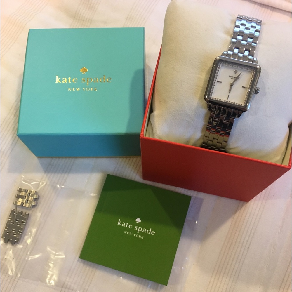 Kate Spade Square Washington Watch - Silver