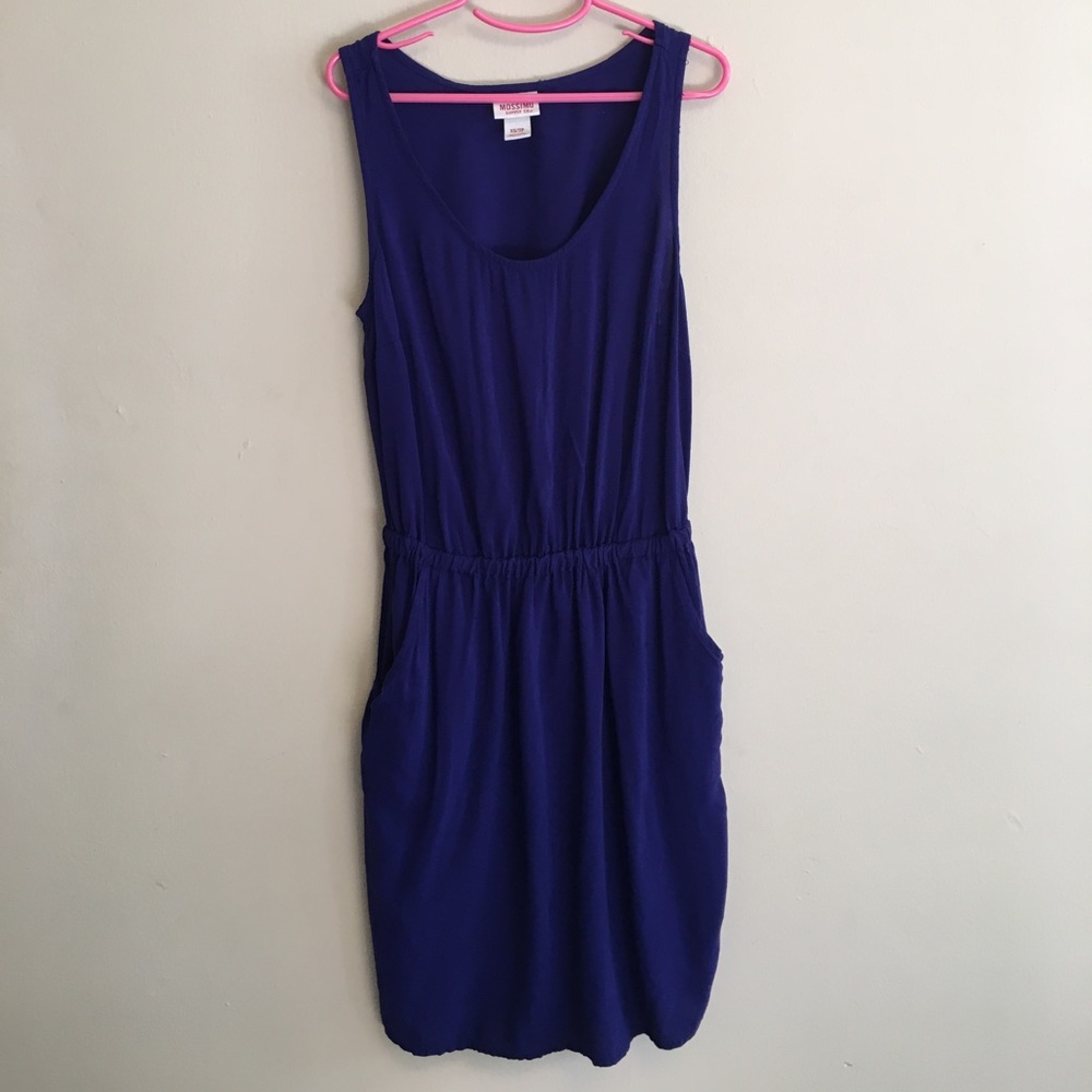 Blue Summer Pool Dress - Back Cutout