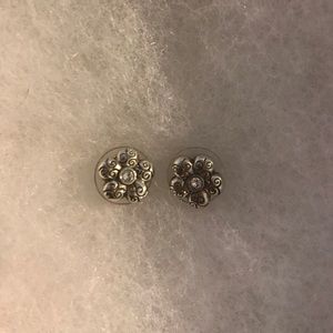 Sterling silver Brighton flower stud earrings