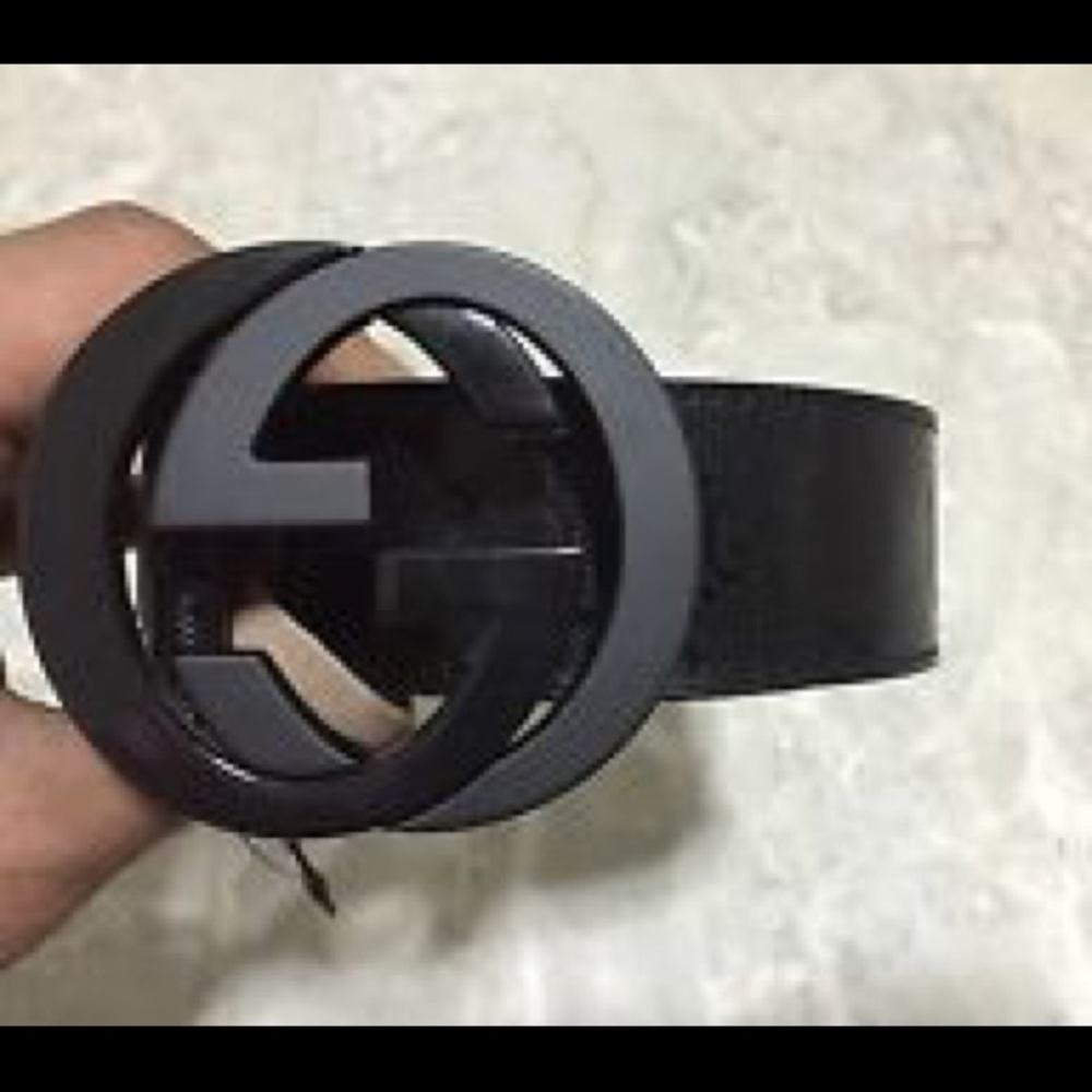 Black Gucci Belt
