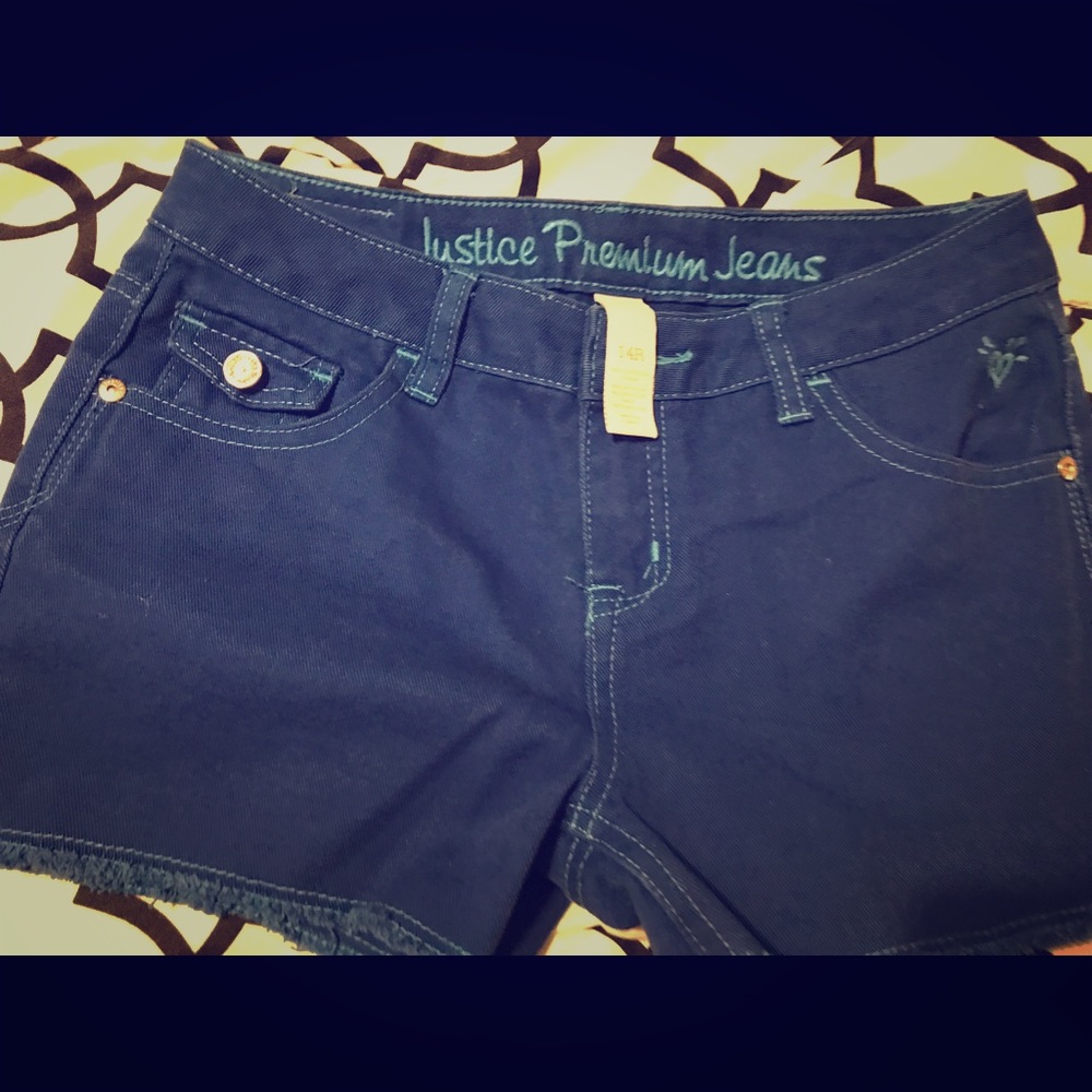 Justice premium jean shorts