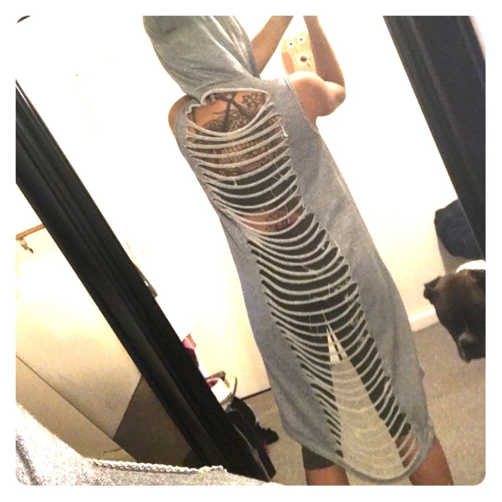 Long hooded vest