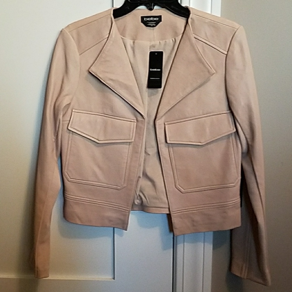 NWT bebe leather jacket