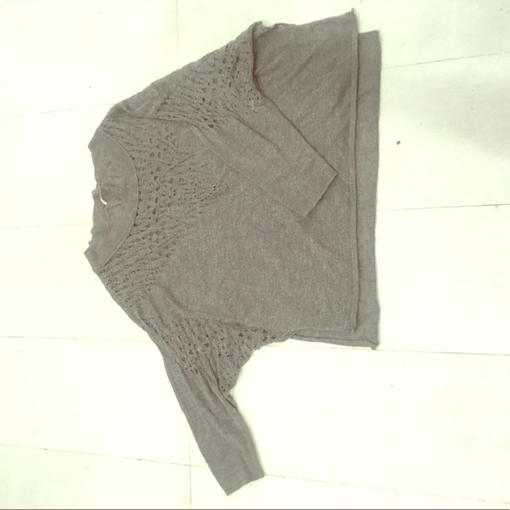 Oversized Free People Sweater in Grey