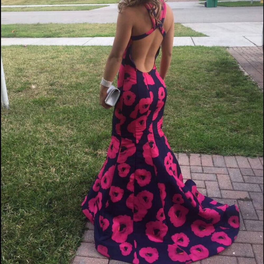 Floral mermaid dress