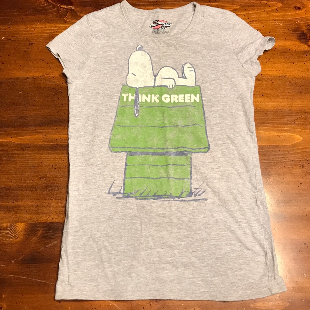 Old Navy  tees snoopy Think Green Logo