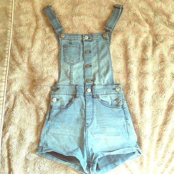 Divided Denim - Jean Overalls - High Waisted Shorts