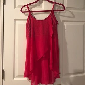 Pink Sheer Tank Top 👚👚