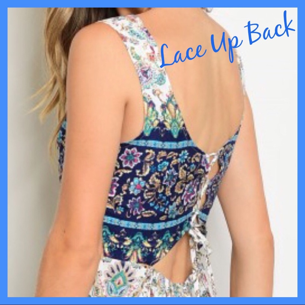 H/P 5/26! 💙GORGEOUS BACK LACE UP DRESS💙 - Picture 3 of 3