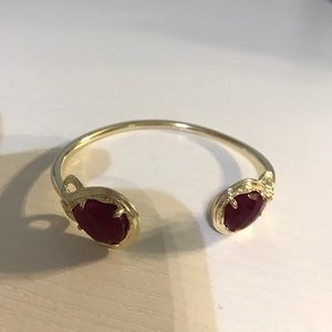 Maroon jade Kendra Scott cuff