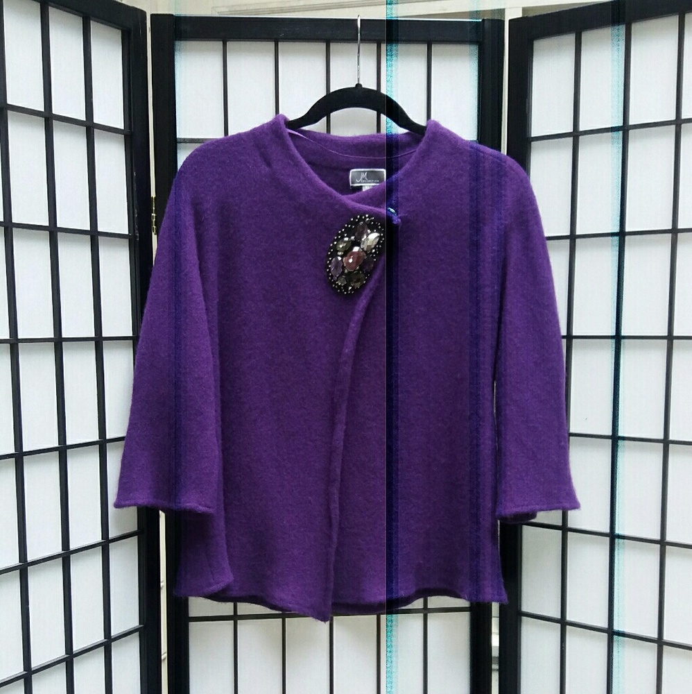 JM purple sweater