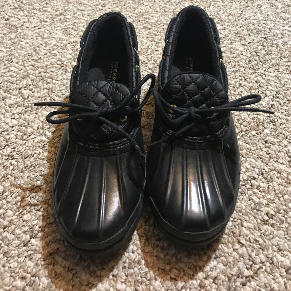 Black Sperry Top-Siders