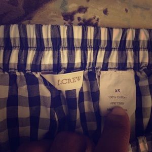XS J. Crew Gingham Bubble Skirt