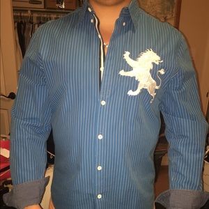 Blue dress up shirt