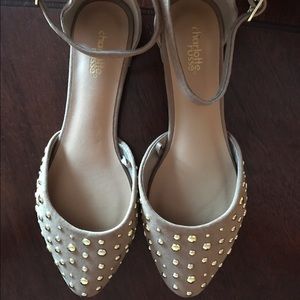 Never worn tan flats!