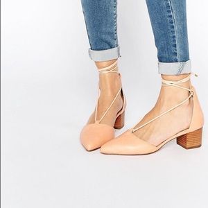 ASOS OREGON Lace Up Pointed Heels