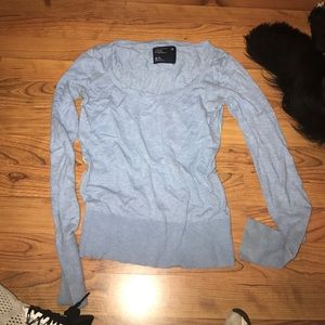 blue long sleeve american eagle shirt