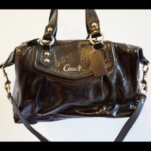 SALE COACH Ashley patent leather satchel