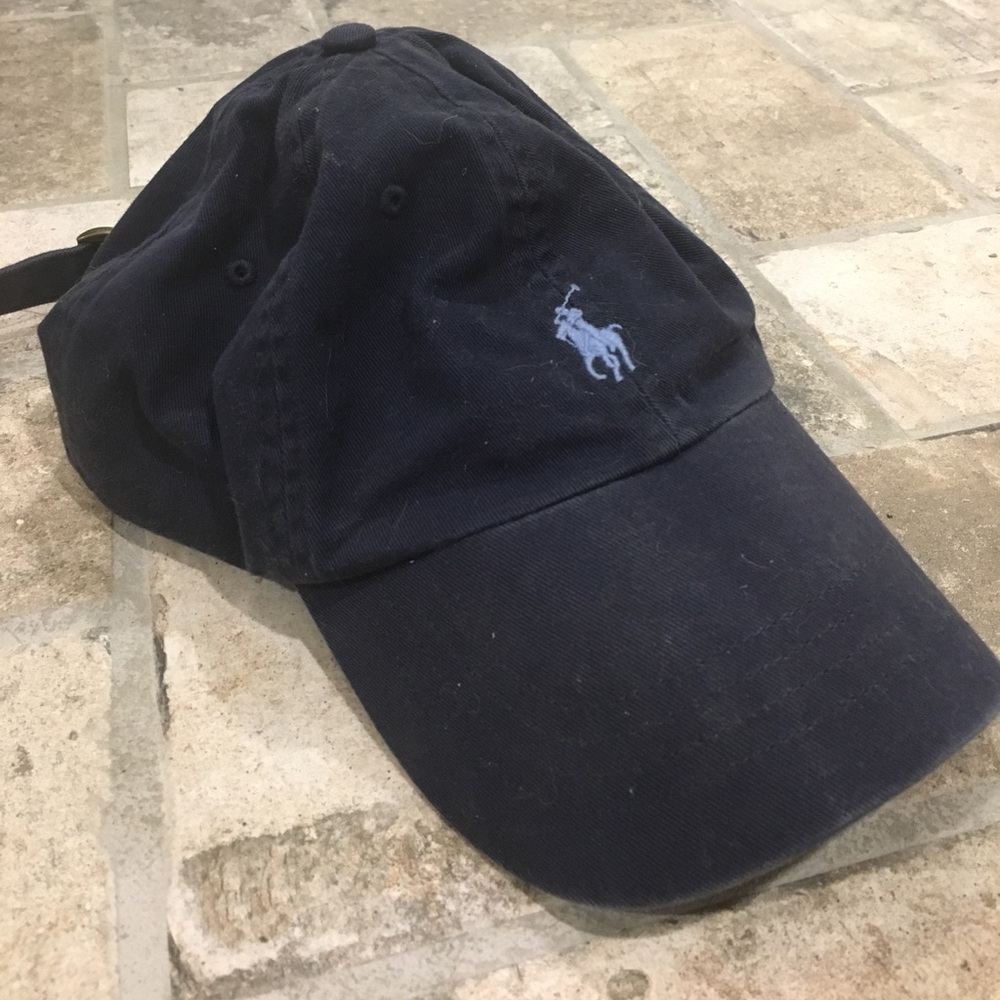 Navy polo adjustable hat
