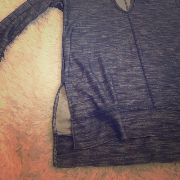 Heathered Blue hooded pullover - Picture 4 of 4