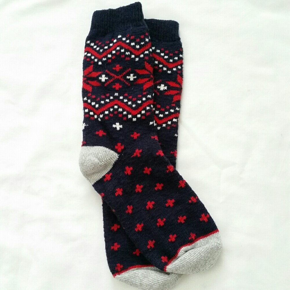 Red White & Blue Crew Socks