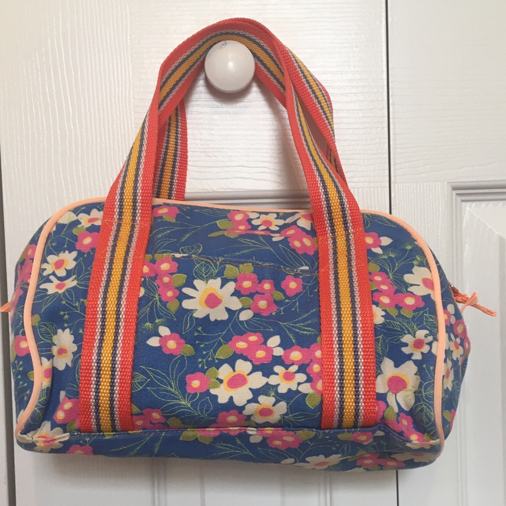 Bright floral tote