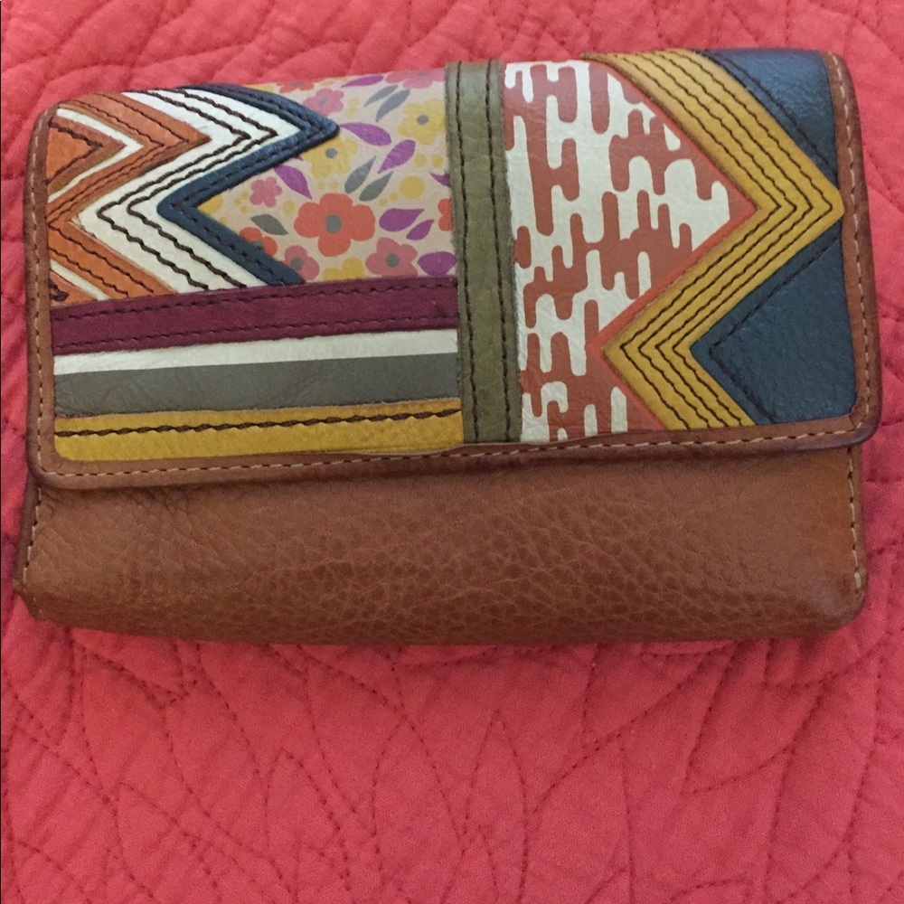 Patterned Fossil Wallet