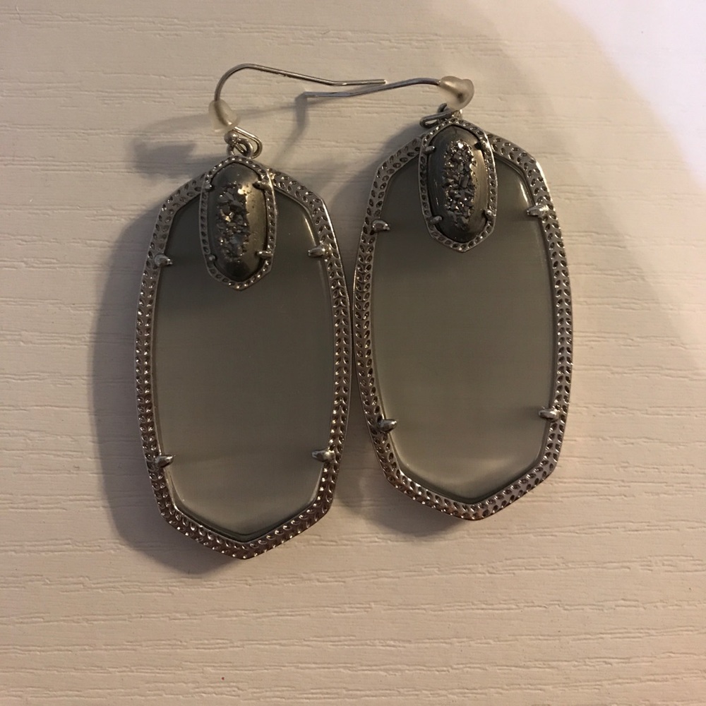 Custom silver  Kendra Scott danielle earrings