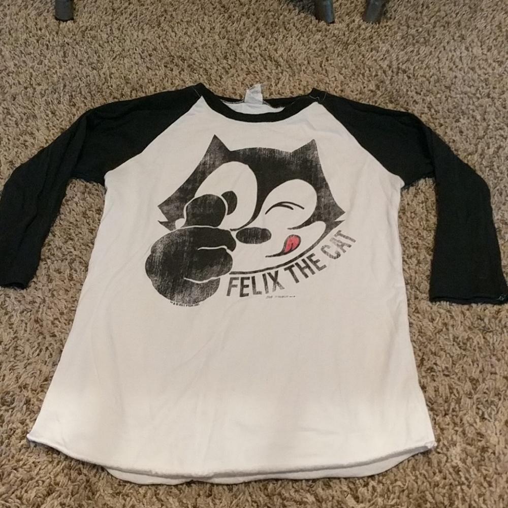 Felix the Cat baseball tee