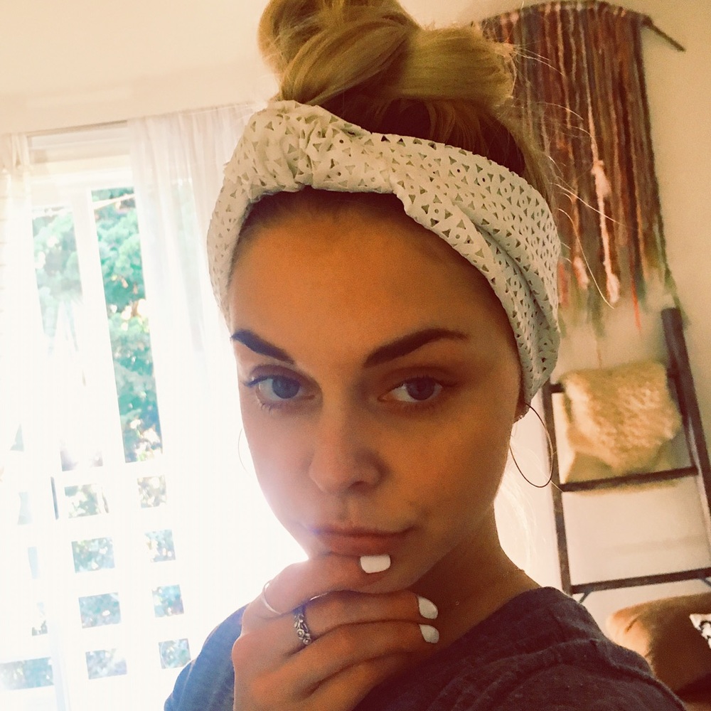 I Wear The Headress White Headband