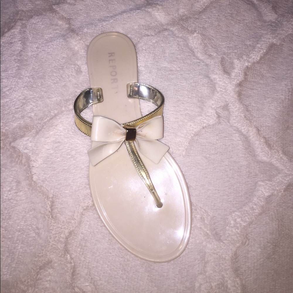 Jelly flip flop with bow