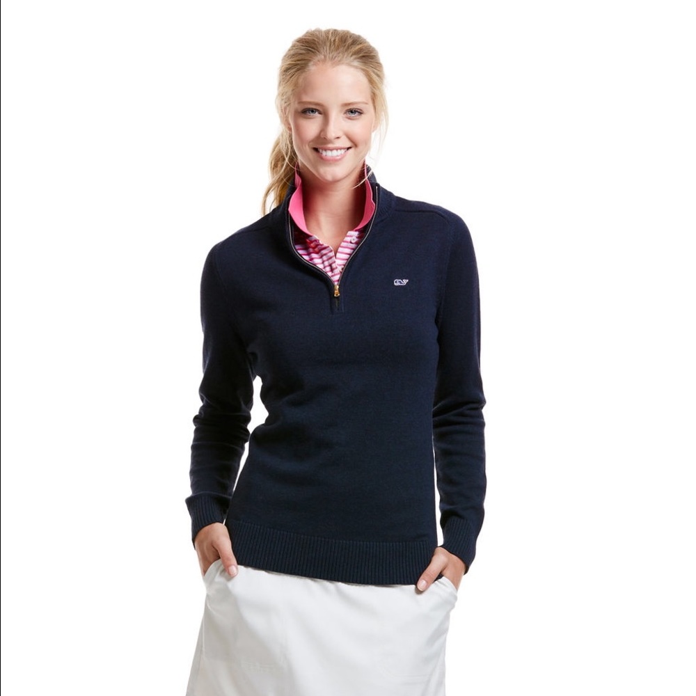 Vineyard Vines Women's 1/4-Zip Club Sweater