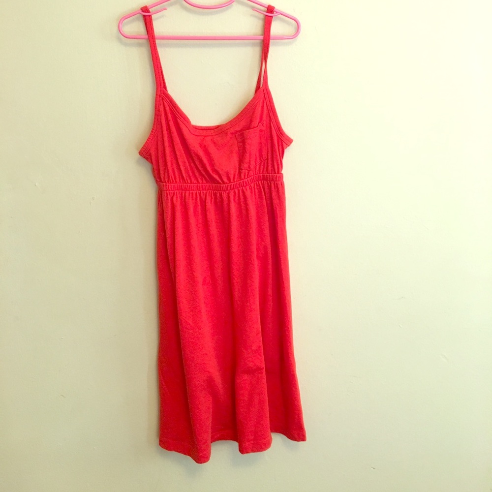CoralSummer Dress - Cinched Waist