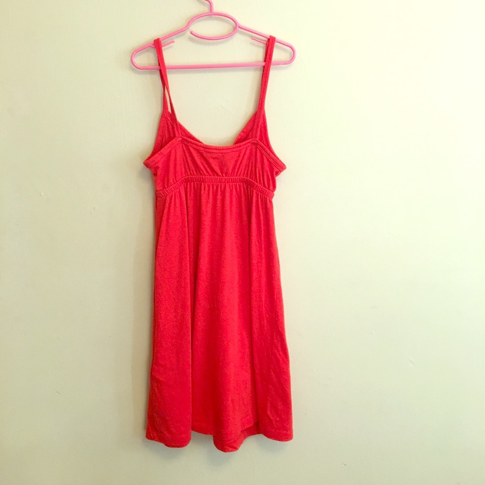 CoralSummer Dress - Cinched Waist - Picture 2 of 4