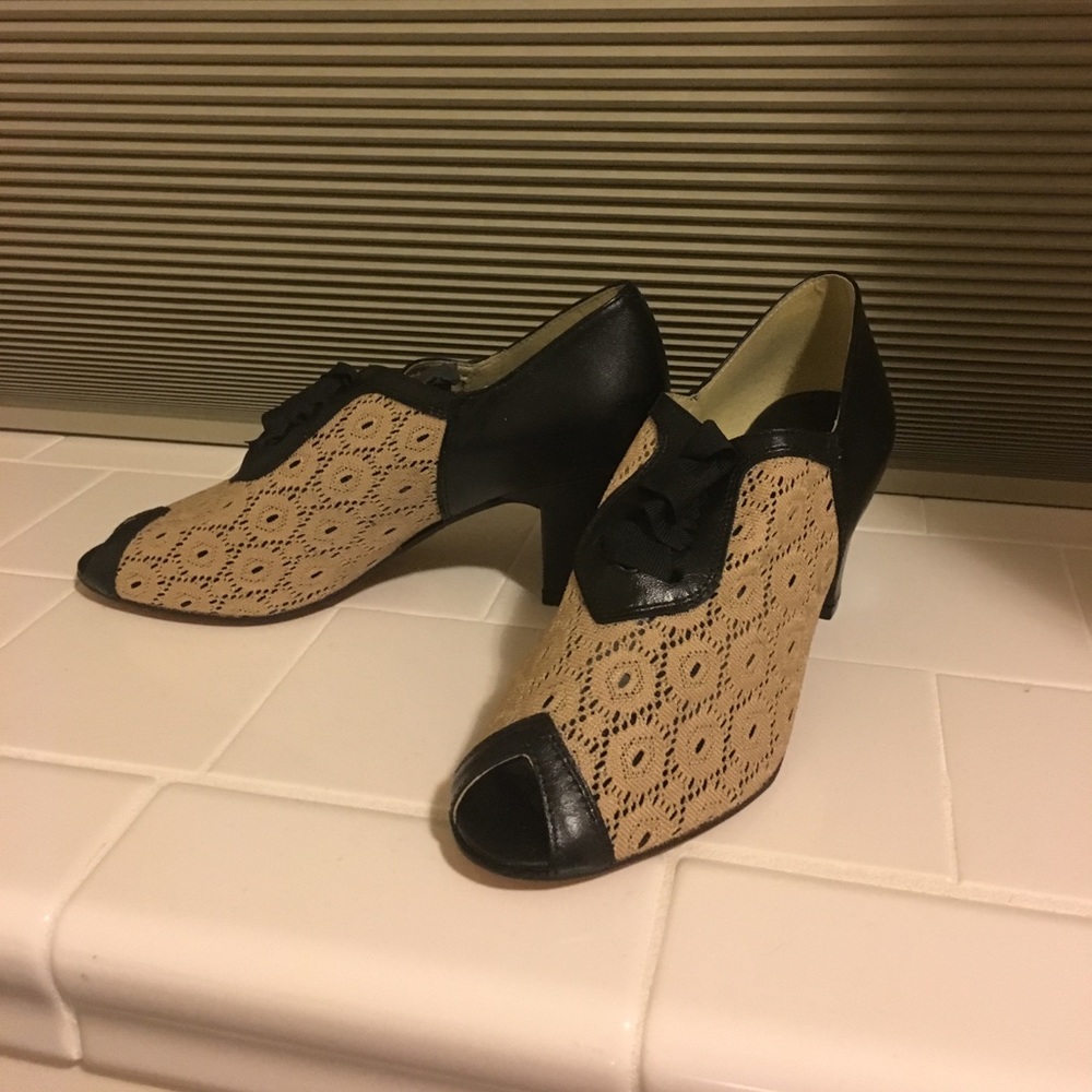 Vintage Heels with Lace
