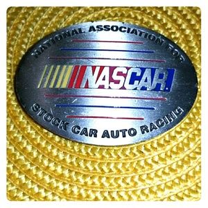 NASCAR belt buckle.