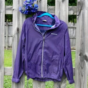 LIGHTWEIGHT COLUMBIA PURPLE RAINJACKET ☂️