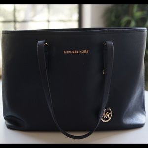 MK Navy Blue Tote - Large