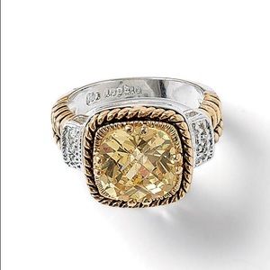 Lia Sophia retired lemon chiffon ring