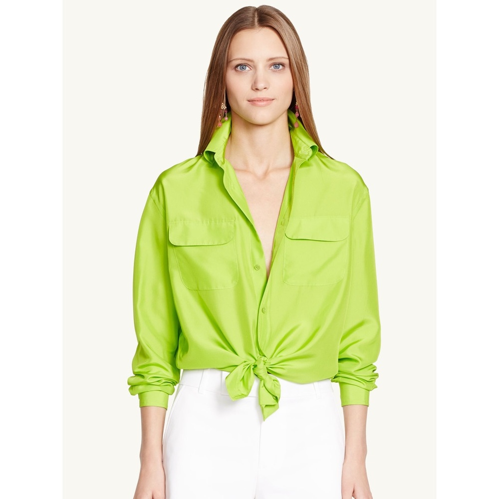 NWOT Ralph Lauren Silk Benford shirt