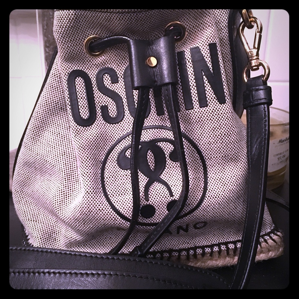 AUTHENTIC Moschino Drawstring - Black/Grey