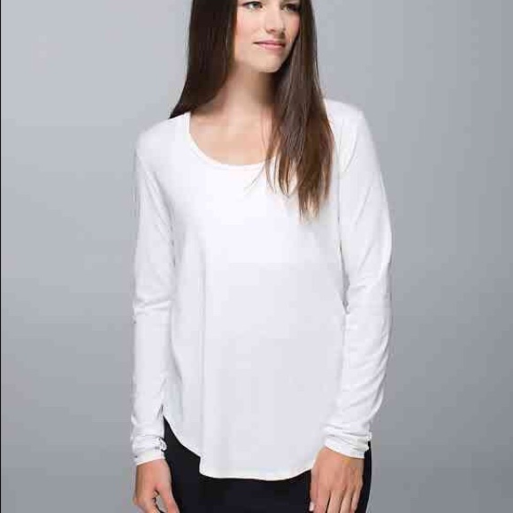 White Lululemon Long sleeve