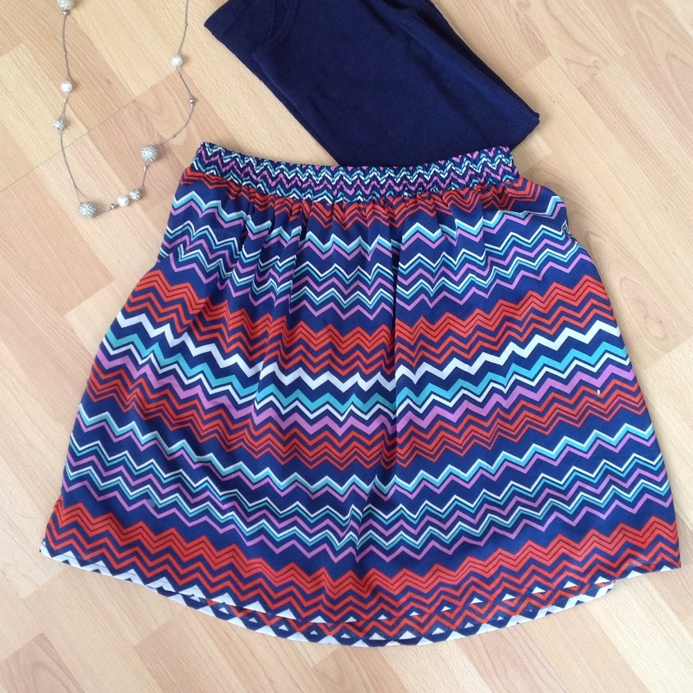 Francesca's Chevron Skirt