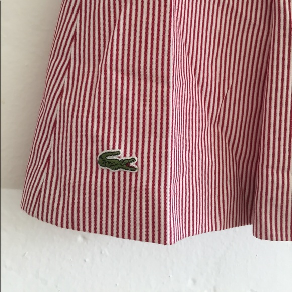 Lacoste super cute red and white tennis mini skirt - Picture 3 of 6
