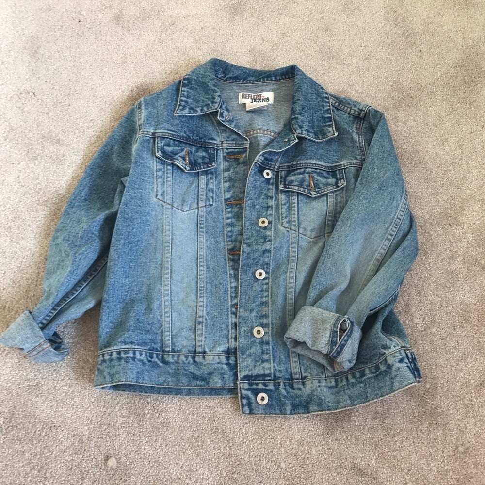 Oversized jean jacket