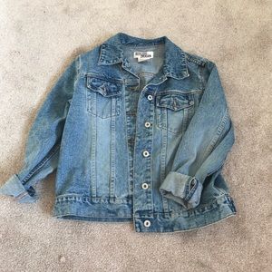 Oversized jean jacket