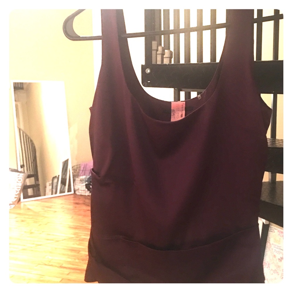 Ellie Tahiri Maroon silk blouse